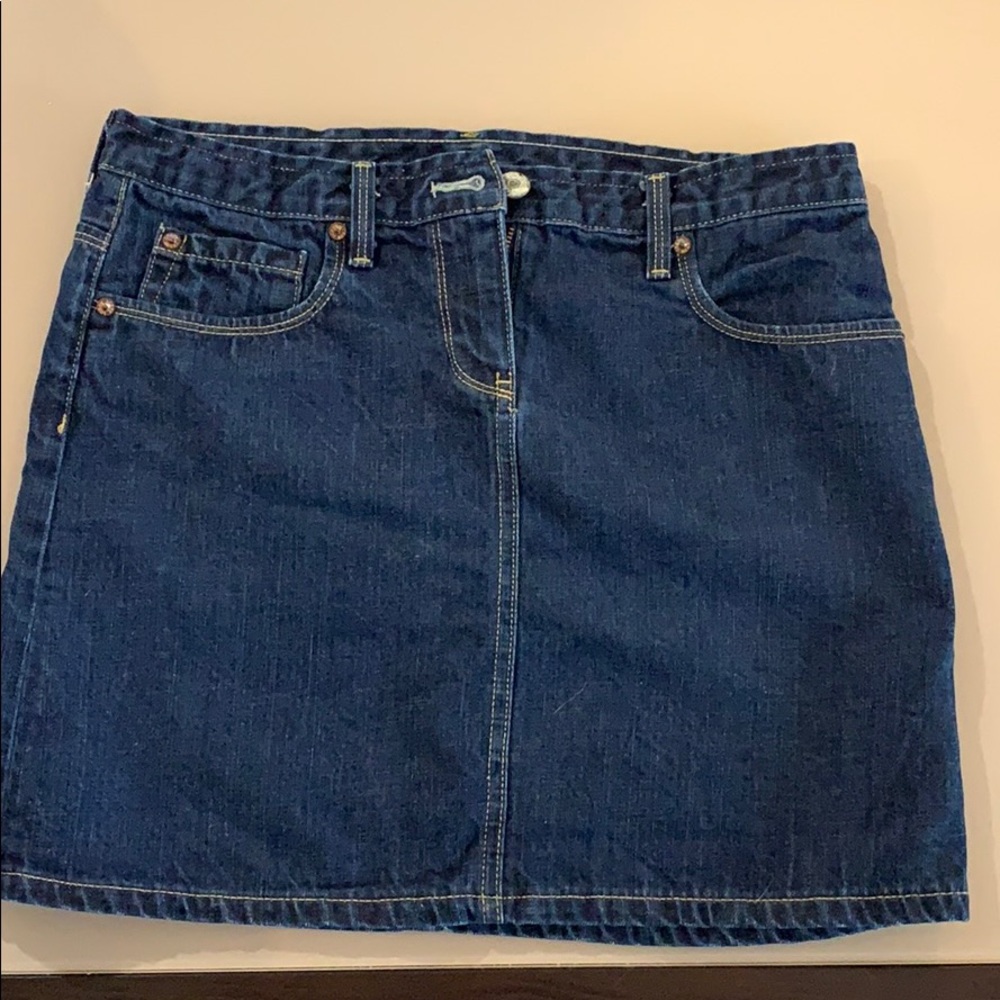 J. Crew denim mini skirt